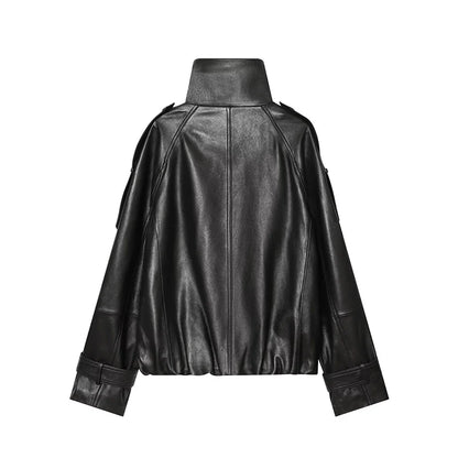 Winter Leather Jackets Women's 2026 New Fashion Loose Elegant Young Warm Women's Coats Street Chic Long-sleeved Ouetrwear Coats