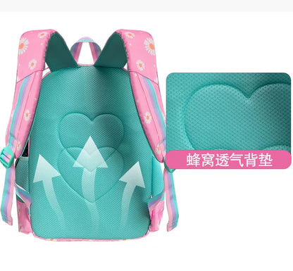 Cute Student Backpack 3pcs/set Primary Schoolbag Rabbits and Quicksand Kawaii Student Backpack Teenage Girls Handbag Rucksack