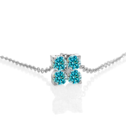 TY D VVS1 Moissanite Pandent Necklace GRA Certified 0.4ct Lab Diamond S925 Sterling Silver Dainty Necklaces For Women Minimalist