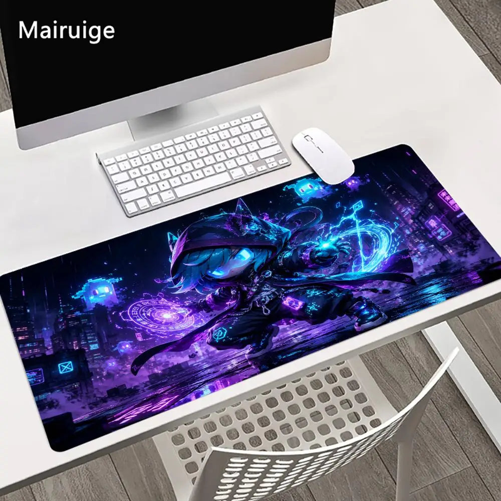 Mystical Wizard Big Size Mouse Pad Non-slip Rubber Base Desk Mat for Home Office Daily Use Deskpad Keyboard Pad Mouse Mat