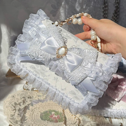 Women's Crossbody Bag Y2K Bags Pink Lolita Colorful Bag Woman 2025 Bag Pink Handbags 2025 Luxury Designer White Shoulder Bag