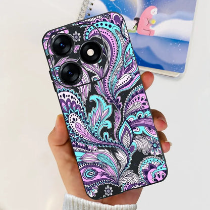 Phone Case For Tecno Spark 10 10C 2023 Fashion Flower Cat Butterfly Soft Silicone TPU Cases For Tecno Spark10 Spark10c KI5q KI5k