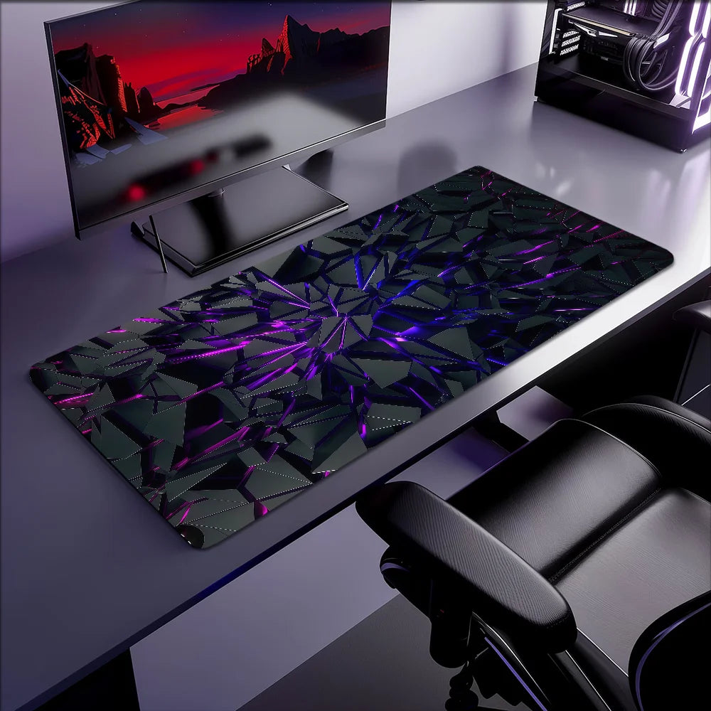 Colorful 3D Geometry Pattern Mouse Pad Non-slip Thickened Large Writing Lockedge Office Student Gaming Cushion MousePad