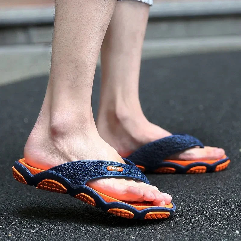 Mens Slippers Lightweight Sandals Summer Flip Flops Breathable Beach Shoes Sandals Men Luxury Flip Flops Breathable Men Slides