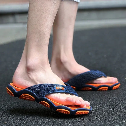 Mens Slippers Lightweight Sandals Summer Flip Flops Breathable Beach Shoes Sandals Men Luxury Flip Flops Breathable Men Slides