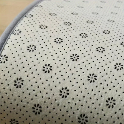 Soft Plush Kitchen Mat Square Flannel Water Absorbent Non Slip Rug for Bathroom Toilet Entrance Hallway