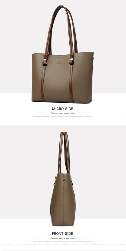 Large Capacity Shopping Bag for Daily Commuting Hand Bags Luxury Shoulder Bags High Quality Pu Leather Hnadbags Caual Tote Sac