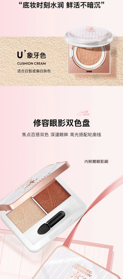 Makeup kit full professional Concealer Cushion BB Cream Lipstick Birthday Valentine's Day Gift Box Kit 10pcs