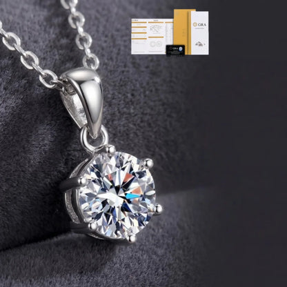 1-3ct D VVS1 Moissanite 925 Sterling Silver Necklace Pendant Luxury for Women Exquisite Wedding Jewelry Accessories Gifts