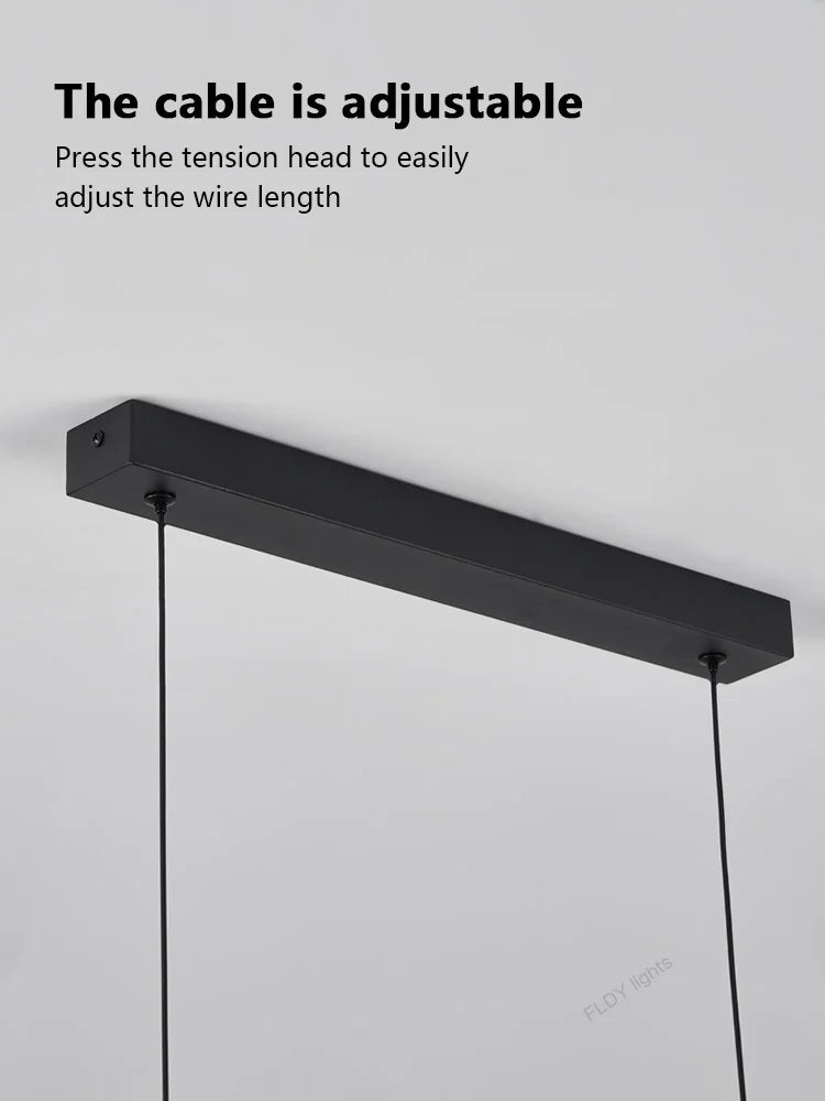 LED Chandelier Pendant lights restaurant lights Nordic modern minimalist office long bar dining room chandeliers kitchen lamps