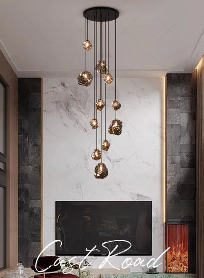 Modern Stair chandelier Pendant lights indoor lighting Ceiling lamp hanging light led Chandeliers for living room indoor lightin