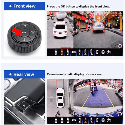`3.5D 4‑AI 360 Degree Car Camera System AHD 1080P Surround View Monitor 4‑Way DVR Recording WDR AI Pedestrian Vehicle Detection