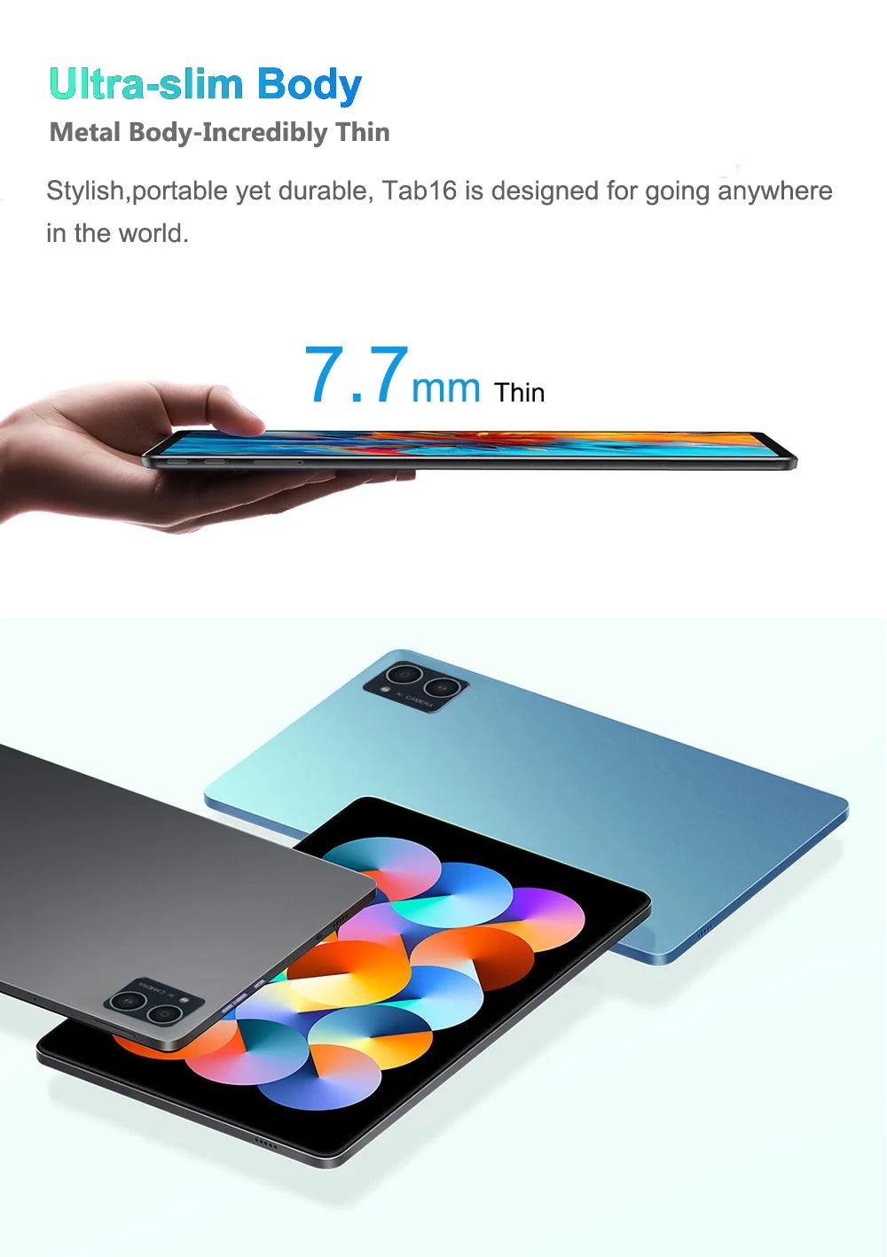 Global Version Unopened Tab16 Dual 4G Tablet 10.3 inch 2K FHD Android15 12GB+256GB ROM Tablet Laptop With SIM Card  Unisoc T616