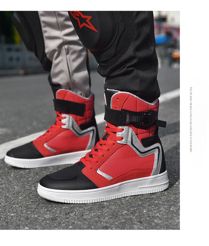 Professional Racing Drivers Outdoor Motor Can Racing Boots Stylish and Durable Motorbike Boots Off-road Road Motorcycle Shoes