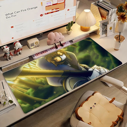 Creepypasta T-Ticci Toby Mouse Pad Anti Slip Rubber Edge Locked Thickened Laptop Gaming Desk Mat