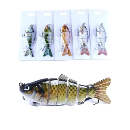 6 Segment Multi Jointed Fishing Lure Sinking 10cm 17.5g Swimbait Artificial Wobbler Crankbait Hard Bait Pesca Tackle 5