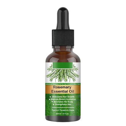 Rosemary Hair Growth Essential Oil 30ml Organic Scalp Treatment Strengthening Anti Hair Loss Nourish Shiny Beauty Women Men Care