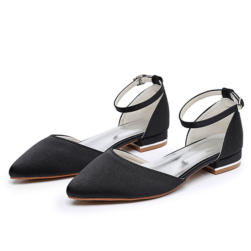 Crystal Queen Women Sandals Ladies Sexy Shoes Female Flats Point Toe Summer Shoes Casual Party Dress Flat