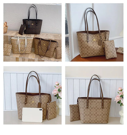 European and American Fashion Printed Large Capacity Women's Bag 2026 New Trendy Retro Luxury Single Shoulder Tote Bag