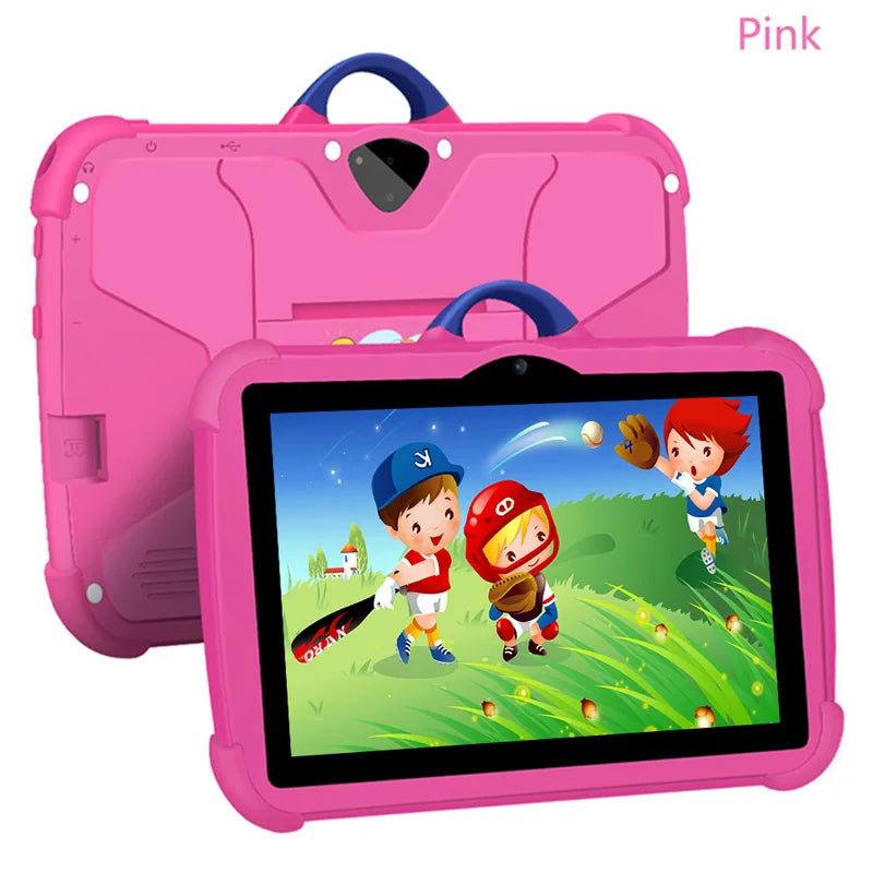 New 5G WIFI 7 Inch Android Kids Tablets Quad Core 4GB RAM 64GB ROM Dual BOW Cameras Cheap And Simple Children's Gifts Tablet PC