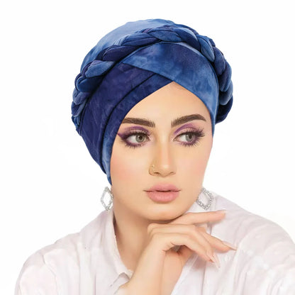 2026 New Head Scarf for Muslim Women Print Braid Turban Bonnet Hijab Caps Inner Hijabs Femme Musulman Arab Wrap Turbantes