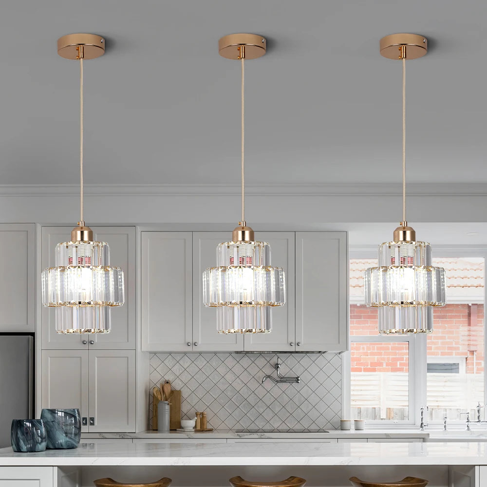 Modern Pendant Lights Luxury Led Crystal Ceiling Lamp Nordic Design Chandelier Bedroom Dining Room Table Kitchen Island Decor