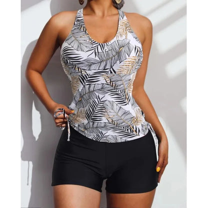 Summer 2026 Swimsuits Closed Tankini Sets Female Swimwear Push Up Beach Wear Two Piece Bathing Suits Pool Women's Swimming Suit
