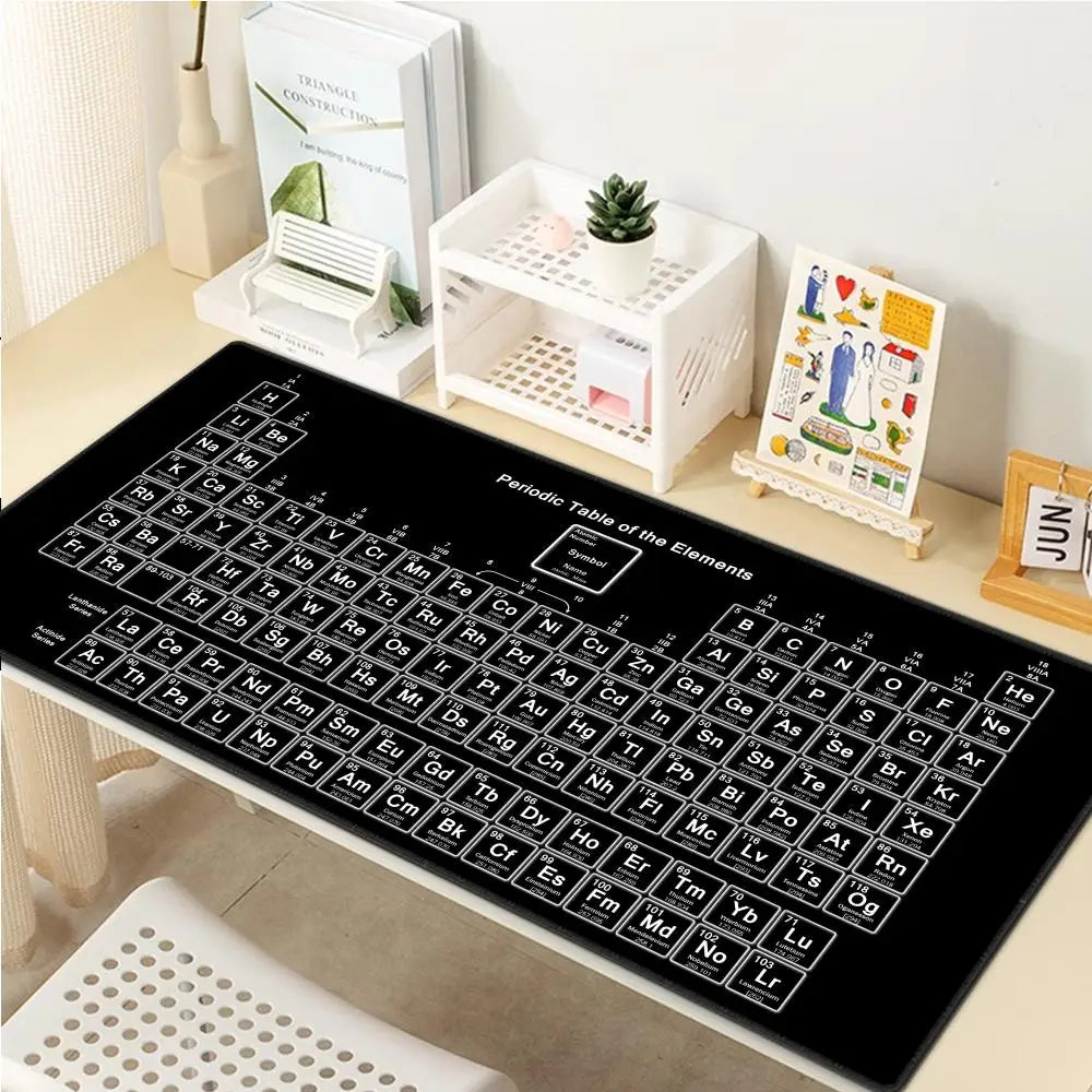 Gaming Mausepad 900x400 Large Periodic Table of Chemical Elem Mouse Pad XXL Anti-slip Mousepad Gaming Keyboard Desk Pad Mat PC