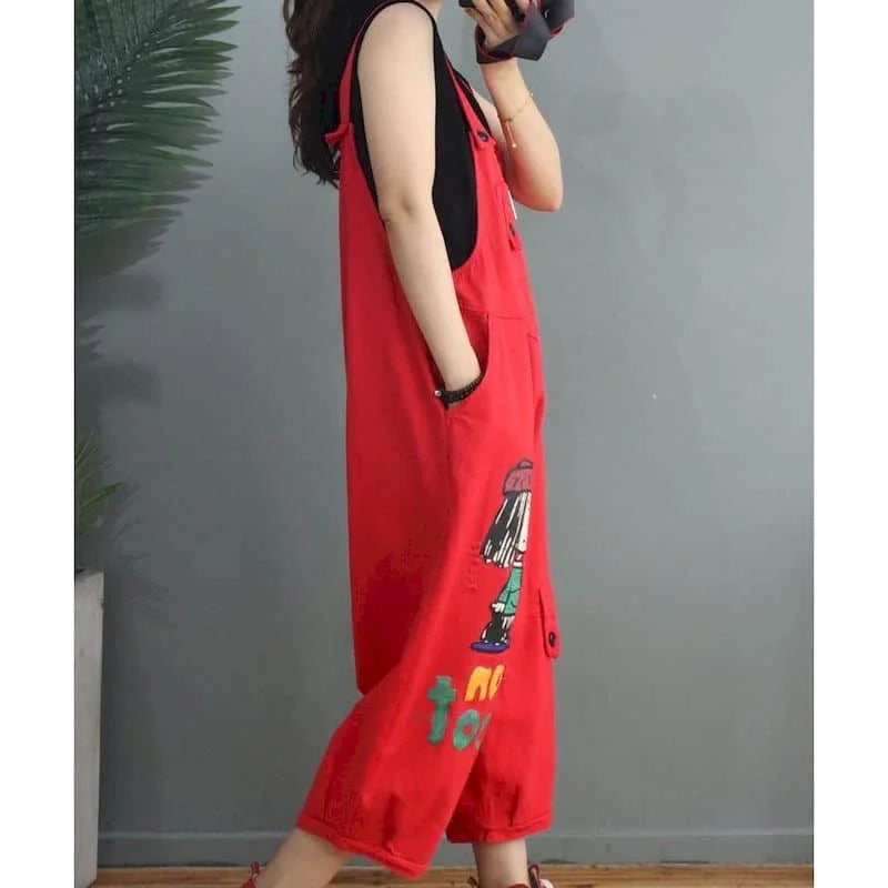 Denim Jumpsuits Women Straight Pants One Piece Outfit Women Rompes Loose Korean Style Casual Vintage Playsuits Women Clothing