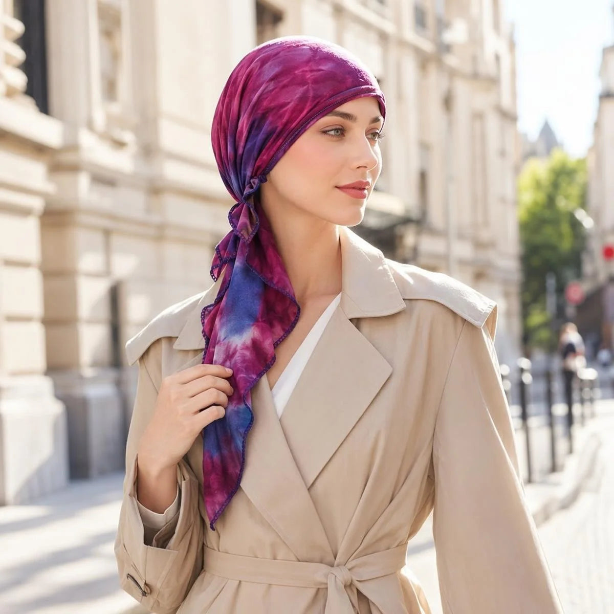 Women's Muslim Hijab Cancer Chemo Caps Fashion Print Turban Cap Hair Loss Headscarf Soft Elastic Hijab Scarf Headwear