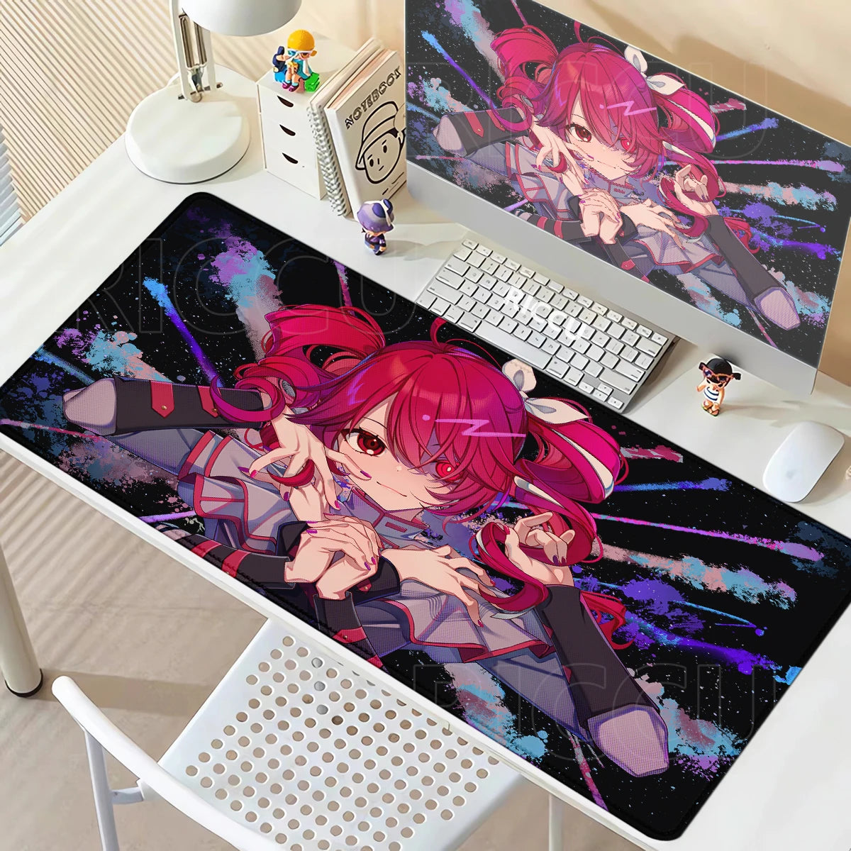 Kawaii Anime Girl Gaming Mouse Pad K-Kasane Teto Large LockEdge Mousepad XXL Computer Keyboard Desk Mat E-Sports PC Gaming Pads