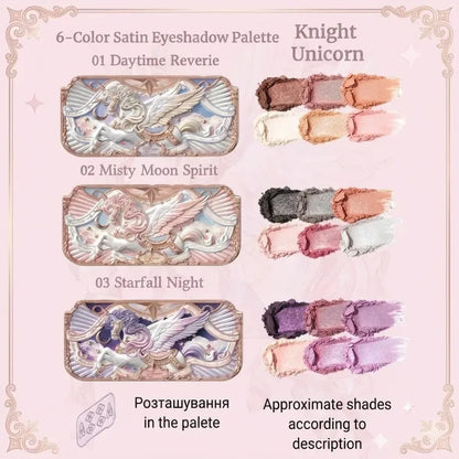 Flower Knows Knight Unicorn Collection Makeup Gift Set Perfumes Lipstick Blush Cloud Setting Powder Eye Shadow Cosmetics Kit