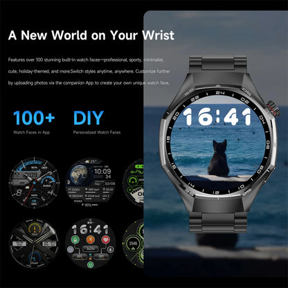 2026 New Global Version Watch 6 Pro GPS Smart Watch Men AMOLED Screen Sports Fitness Track Bluetooth Call Waterproof Smartwatch