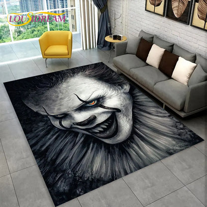 Horror Movie Character Chucky Saw Cartoon Area Rug,Carpet Rug for Living Room Bedroom Sofa Doormat Decoration Non-slip Floor Mat