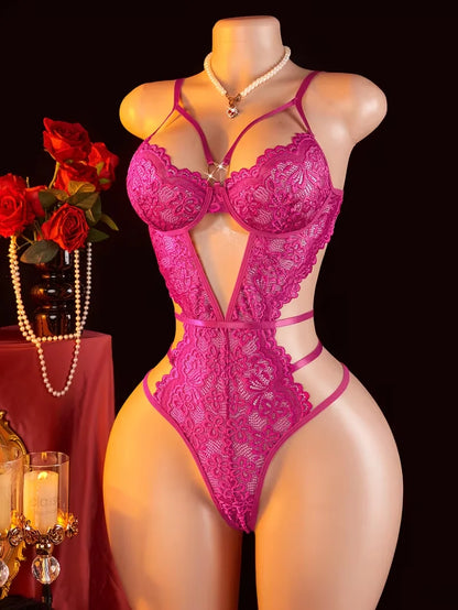 Sexy Lingerie Bodysuit Summer New Style Womens Underwear Sheer Temptation Lace Pure Desire Romantic Exclusively For Date Nights