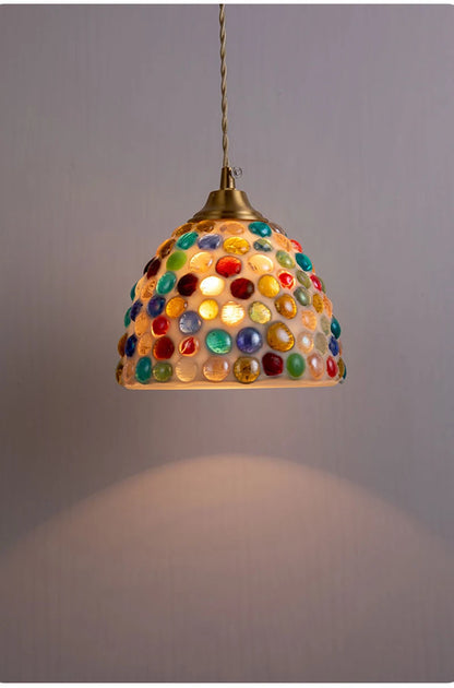 Glass Ceiling Chandelier Creative Sea Shell Lampshade Bedroom Bedside Hanging Lamp Interior Decoration Lighting Pendant Lights