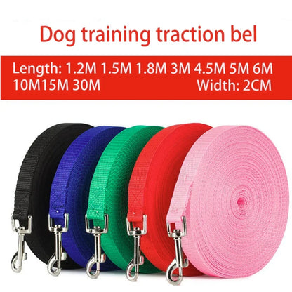 1.2M-30M Long Nylon Dog Training Leashes Walking Pet Leash Long Lanyard Traction Rope for Small Large Dogs Lead Item