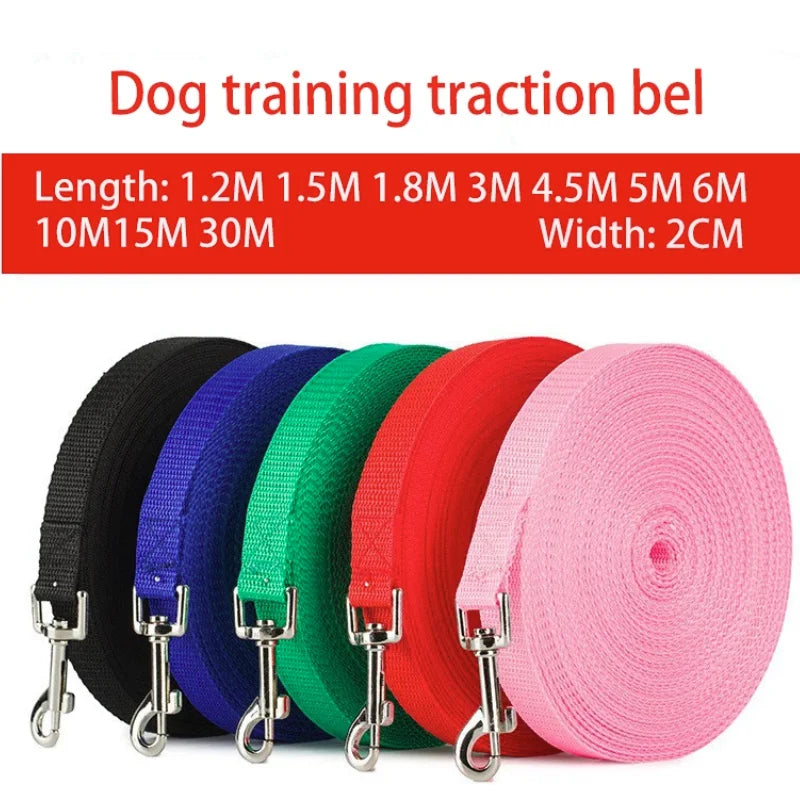 1.2M-30M Long Nylon Dog Training Leashes Walking Pet Leash Long Lanyard Traction Rope for Small Large Dogs Lead Item
