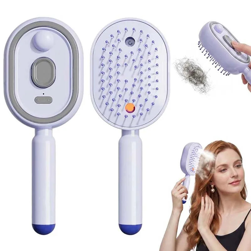 Hair Care Spray Massage Comb Vibration Scalp Massage Hairbrush Head Massager Hair Sprayer Atomizing Brush Hair Oil Applicator