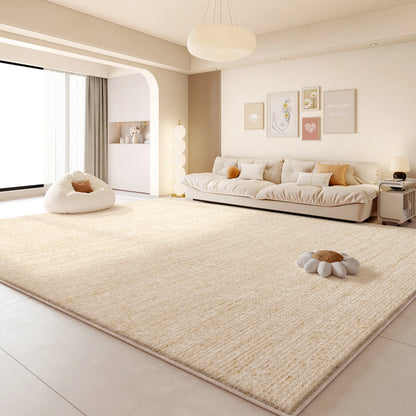 Cream Style Living Room Decoration Rug Light Luxury Rugs for Bedroom Fluffy Soft Cloakroom Carpet Household Washable Floor Mat
