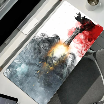Gamer XL Desktop Decoration Computer Gaming Mouse Pad Game Bloodborne Large Pc Mousepad Office Computer Keyboard Desk Mat Carpet