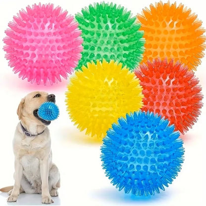 Pet Tooth Cleaning Sounding Chew Ball - Thornless Chewing Toy for Puppy Training Teeth Accessories for Cats And Dogs