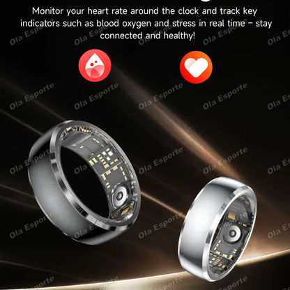 New Incoming Call Vibration Reminder Smart Ring 2026 Gesture Control Messages Alarms Health Monitor Sports Smartring Men Women