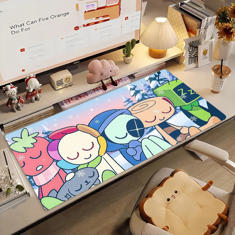 Game D-Dandys W-world Gourdy Mouse Pad Anti Slip Rubber Edge Locked Thickened Laptop Gaming Desk Mat