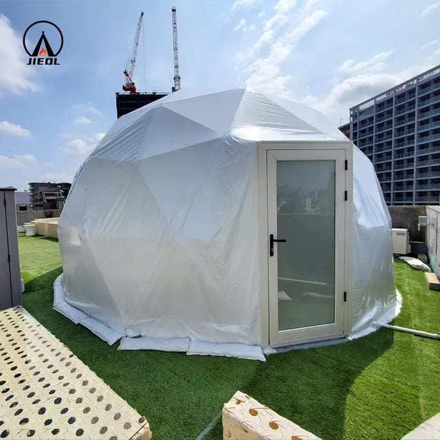 Dome House Geodesic Pvc Steel Frame Glamping Tent Accommodation Luxury Outdoor Hotel Tent