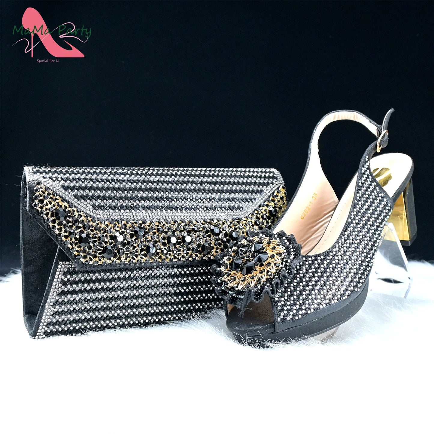 Mature Italian Women Shoes Matching Bag Set in Green Color 7 CM Comfortable Heels with Plaform Elegant Peep Toe Sandals