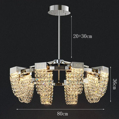 2025 New Home DecorationPendant Lights Luxury Crystal Living Room Chandelier Bedroom Pendant Lamp Ceiling Light  Indoor Lighting