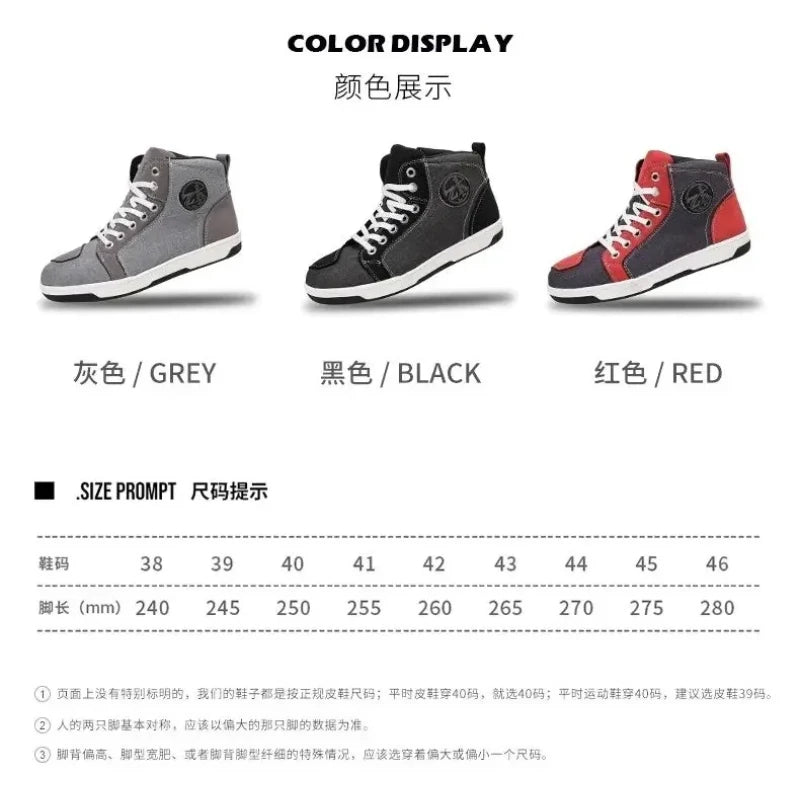 Motorcycle Boots Motos Riders Protective Boots Waterproof Non-slip Motocross Mountain Racing Shoes Casual Shoes 오토바이 부츠
