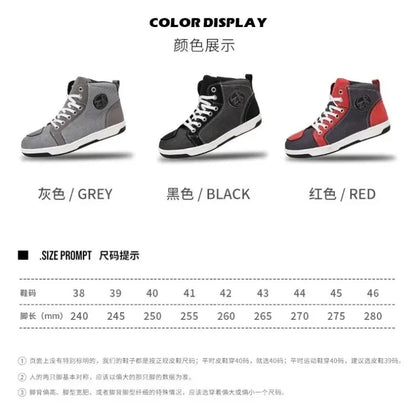 Motorcycle Boots Motos Riders Protective Boots Waterproof Non-slip Motocross Mountain Racing Shoes Casual Shoes 오토바이 부츠