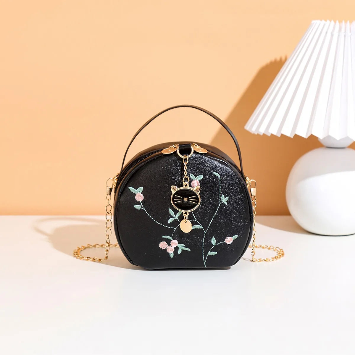 Circular Designer Fashion Women Shoulder Bag Leather Women's Messenger Crossbody Bags Ladies Purse Female Round Bolsa Handbag